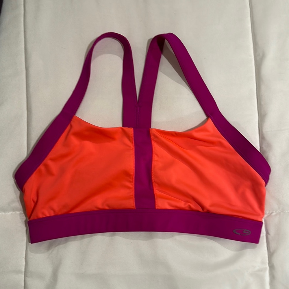 Magenta and Orange sports bra
